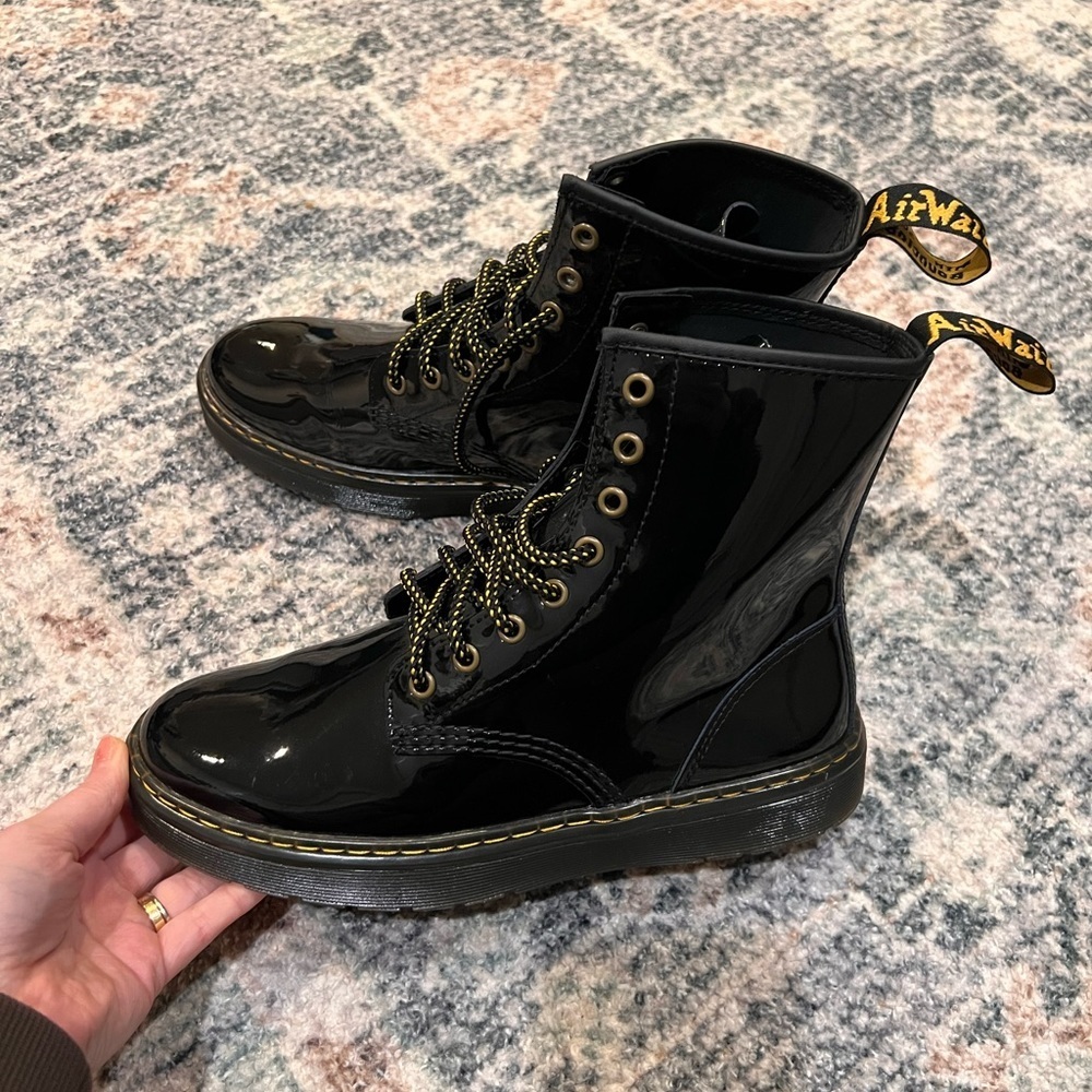 Dr Martens Zavala Patent Lamper Boot Black
